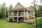 Rear view - BASE MODEL - Very Charming Cottage house plan, large covered deck, open floor plan concept, mezzanine - Vistas 
