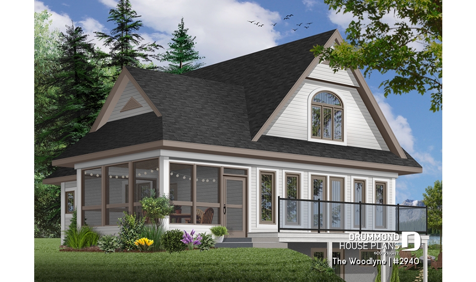 Color version 1 - Rear - The Woodlyne