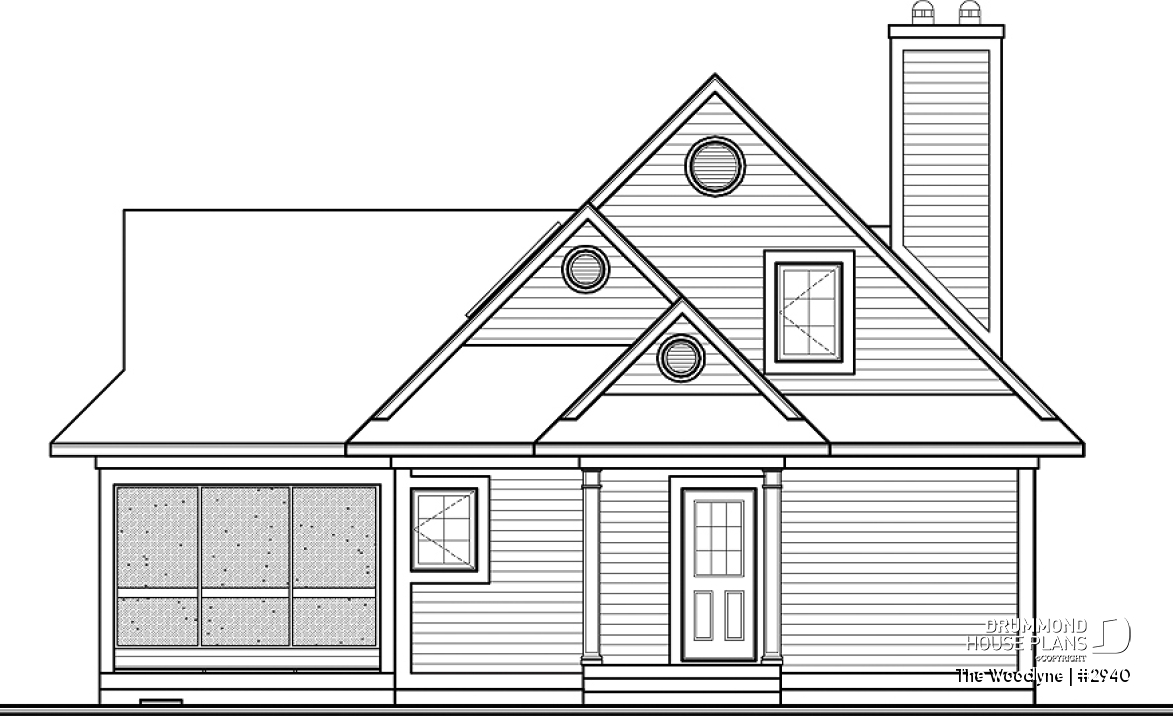 front elevation - The Woodlyne