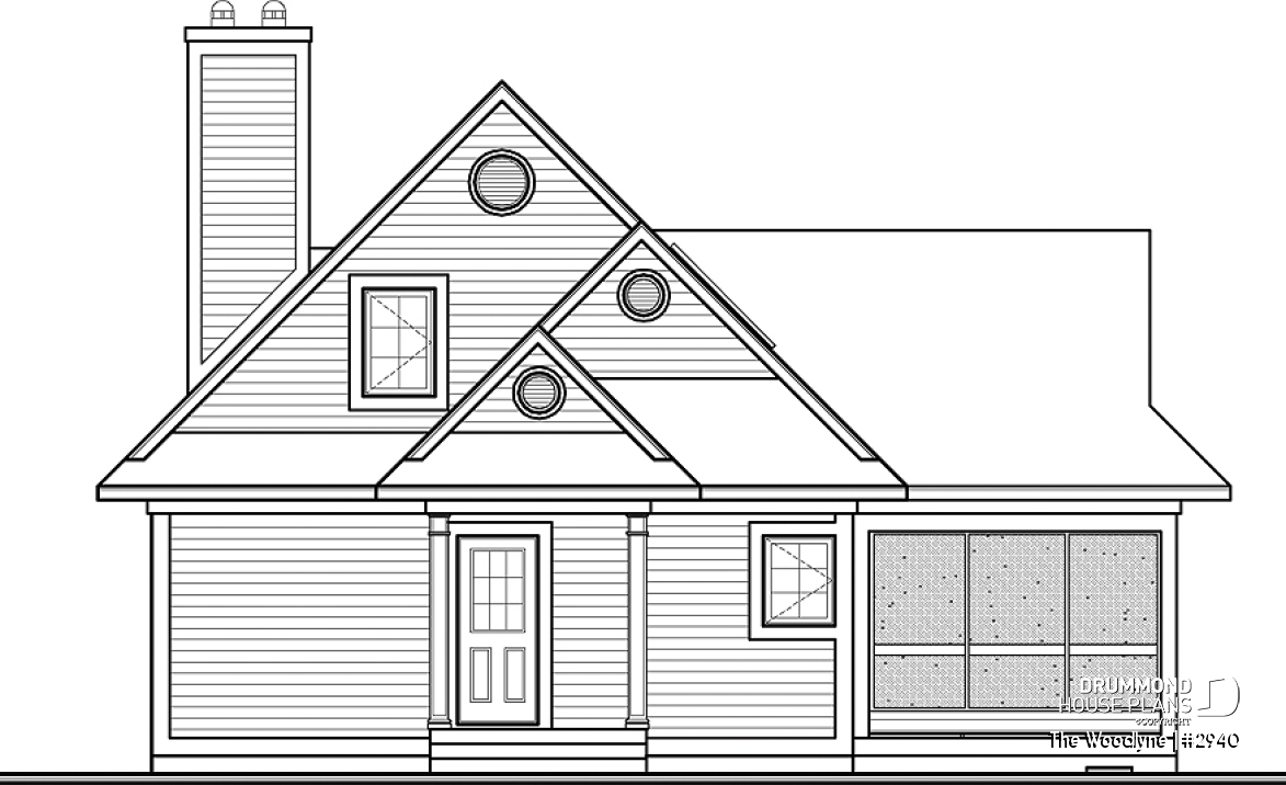 front elevation - The Woodlyne