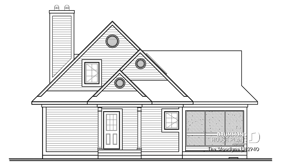 front elevation - The Woodlyne