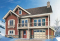 front - BASE MODEL - Reverse floor plans, ski chalet with one-car garage, open floor plan concept, fireplace, master on main - Charleston