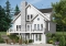 Color version 5 - Rear - Lakefront cottage plan, walkout  basement, 3 to 4 bedrooms, open floor plan layout, fireplace - The Touchstone 5