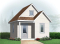 front - BASE MODEL - Affordable garden shed plan with storage in attic - Capeline 2