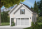 front - BASE MODEL - Spacious Country One-car Garage Plan with Storage on Attic  - The Townside 1