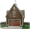 front - BASE MODEL - Victorian style two-storey single garage plan - The Car-plex