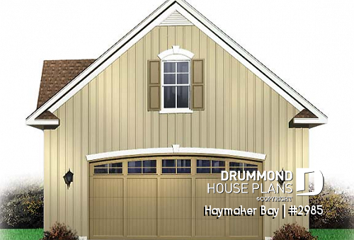 front - BASE MODEL - Stylish 2-storey 2-car garage plan - Haymaker Bay
