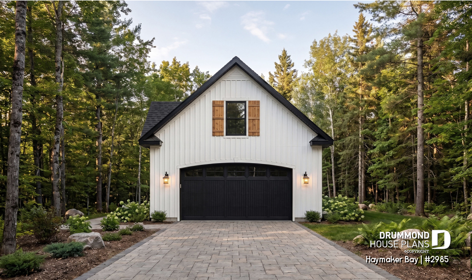 front - BASE MODEL - Stylish 2-storey 2-car garage plan - Haymaker Bay
