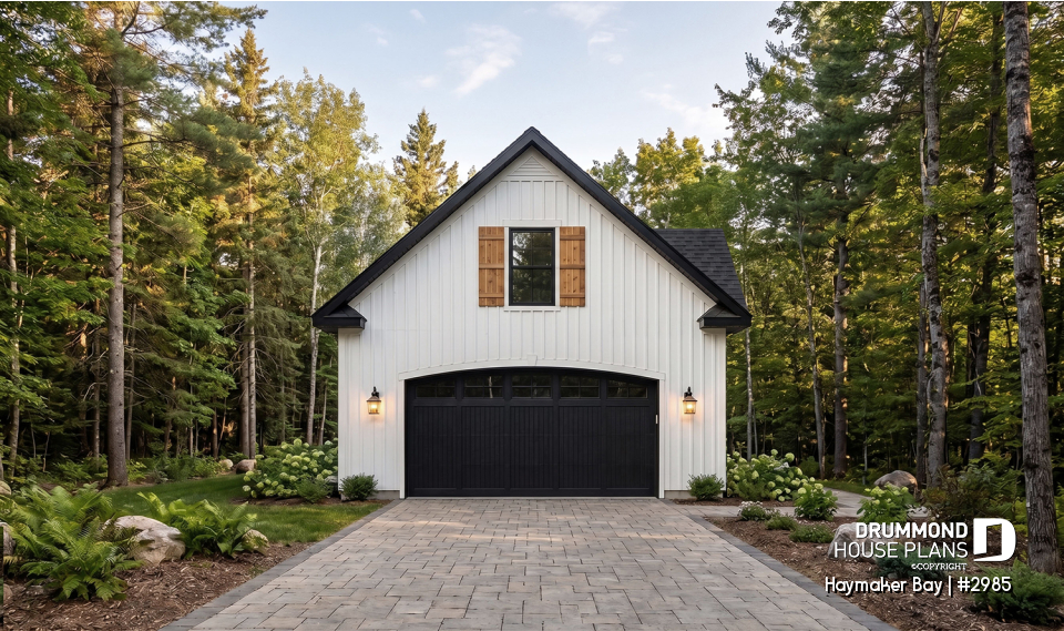 front - BASE MODEL - Stylish 2-storey 2-car garage plan - Haymaker Bay