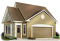 front - BASE MODEL - 2-car garage plan with storage in attic - The Pagentry Port