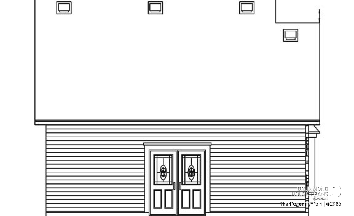 rear elevation - The Pagentry Port