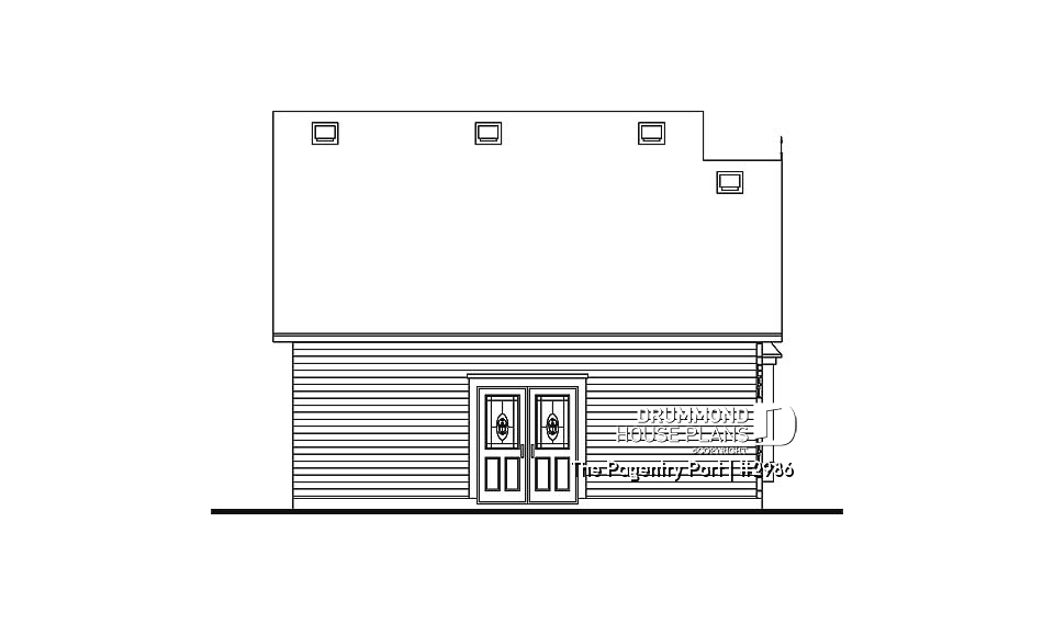 rear elevation - The Pagentry Port