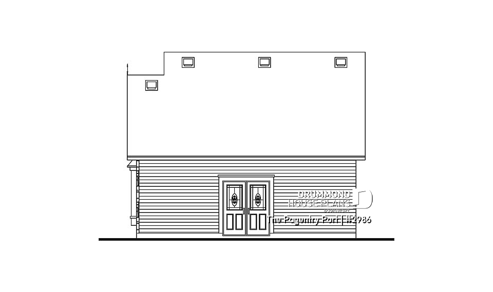 rear elevation - The Pagentry Port