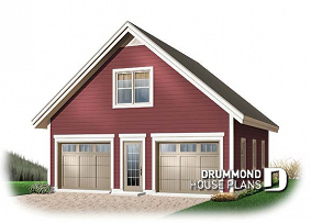 front - BASE MODEL - Double car garage with bonus space in attic. - Wisteria Way