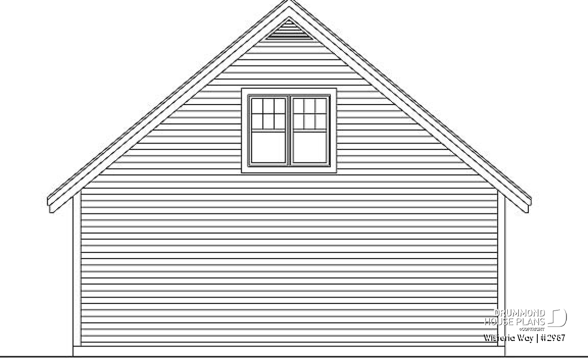 rear elevation - Wisteria Way