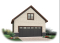 front - BASE MODEL - Trasitional style double car garage with bonus space on attic. - Morgan's Way