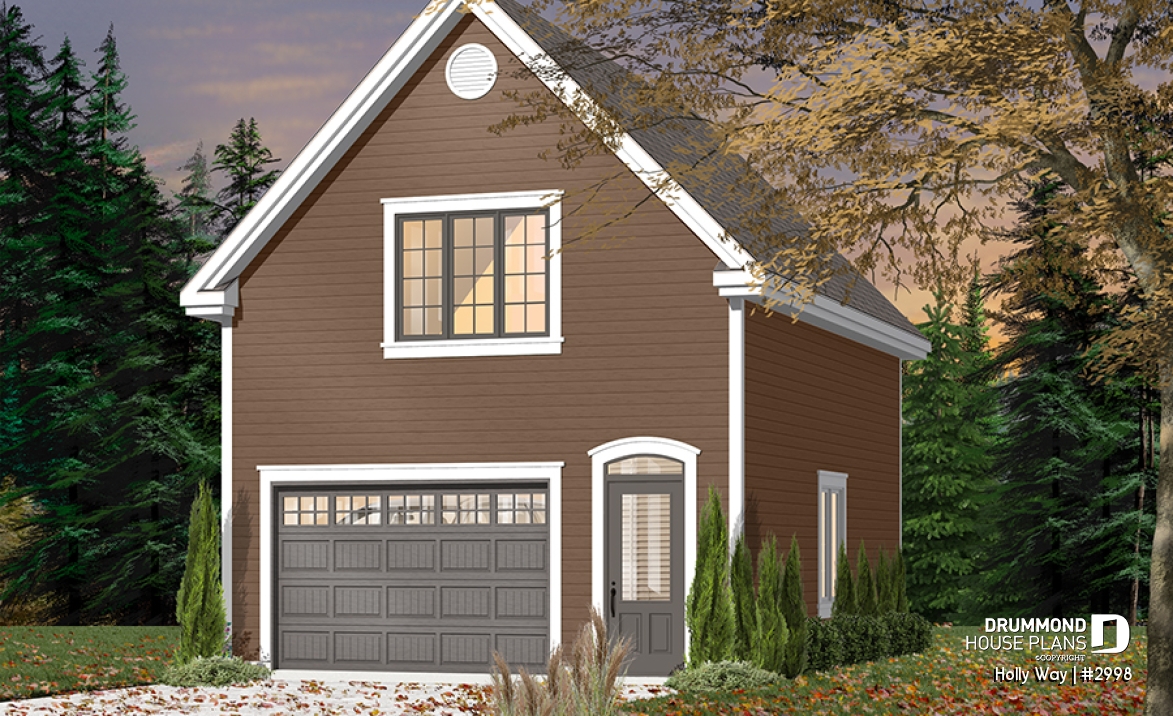 Color version 3 - Front - 1-car garage with bonus storage upstairs - Holly Way
