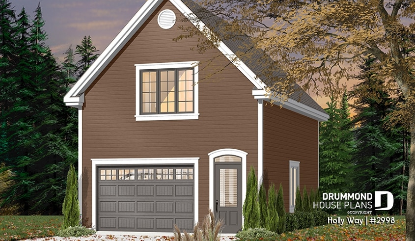 Color version 3 - Front - 1-car garage with bonus storage upstairs - Holly Way