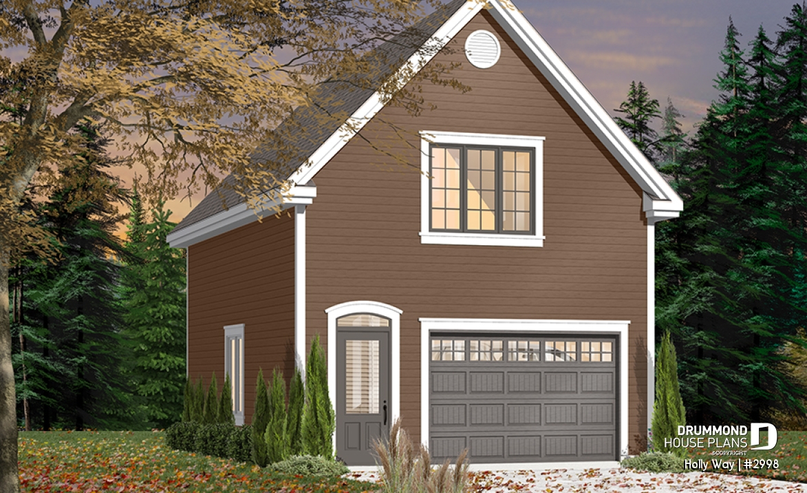 Color version 3 - Front - 1-car garage with bonus storage upstairs - Holly Way