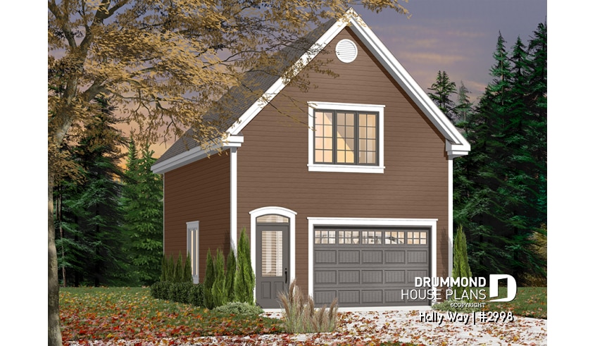 Color version 3 - Front - 1-car garage with bonus storage upstairs - Holly Way