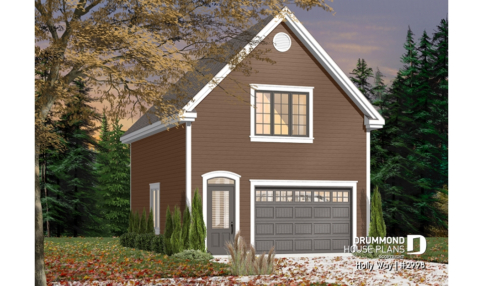 Color version 3 - Front - 1-car garage with bonus storage upstairs - Holly Way
