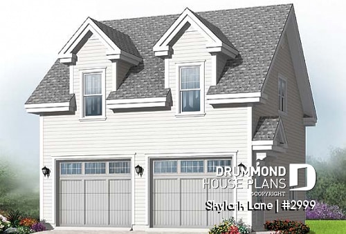 front - BASE MODEL - 2-story 2-car garage with 728 sq.ft. bonus space - Skylark Lane