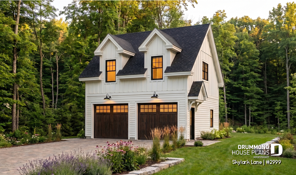 front - BASE MODEL - 2-story 2-car garage with 728 sq.ft. bonus space - Skylark Lane