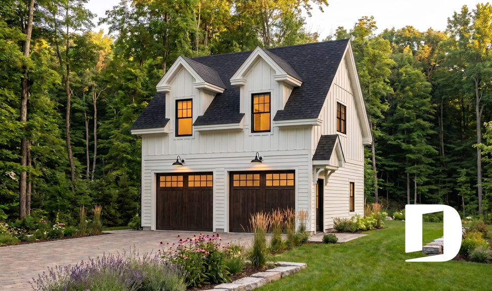 front - BASE MODEL - 2-story 2-car garage with 728 sq.ft. bonus space - Skylark Lane