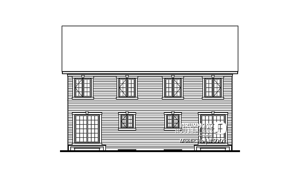 rear elevation - Monticello