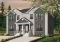 front - BASE MODEL - Contemporary style 3 bedroom semi-detached house plan with great master bedroom, laundry on main - Belisle 2