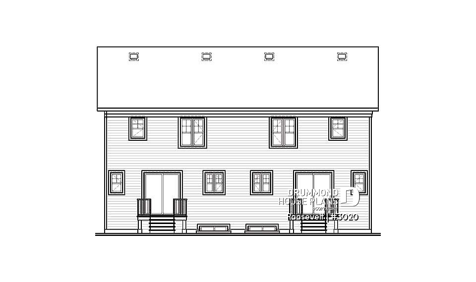 rear elevation - Roosevelt