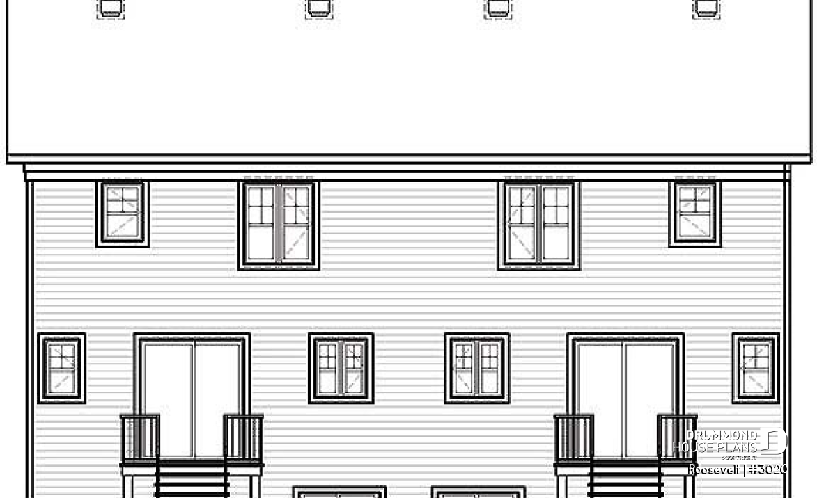 rear elevation - Roosevelt