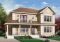 front - BASE MODEL - Duplex house plan with 3 bedrooms and laundry closet on each unit and a rear balcony.  - Fairfield