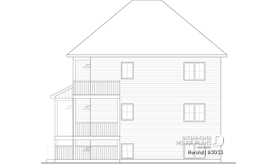rear elevation - Herstal