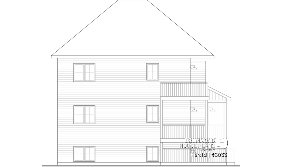 rear elevation - Herstal