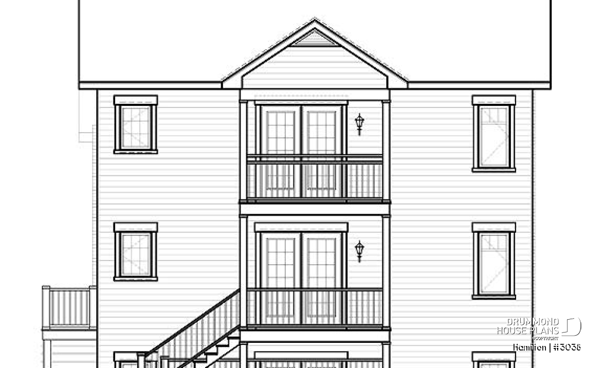 rear elevation - Hamilton