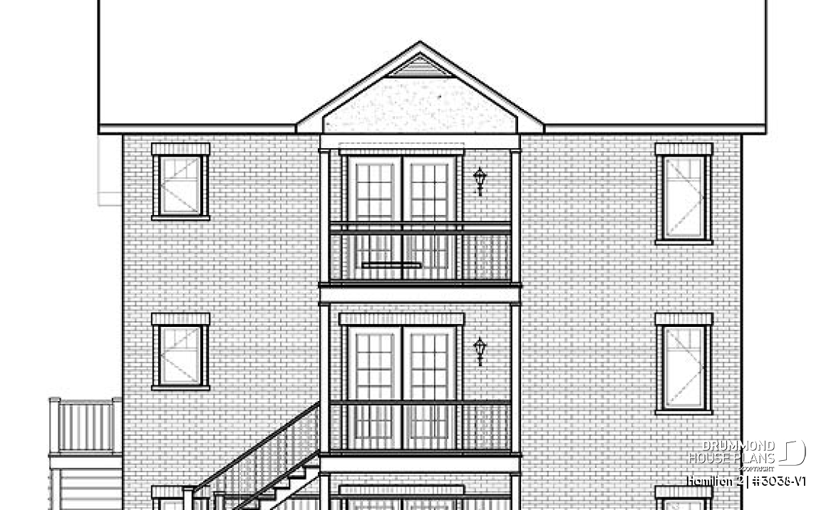 rear elevation - Hamilton 2