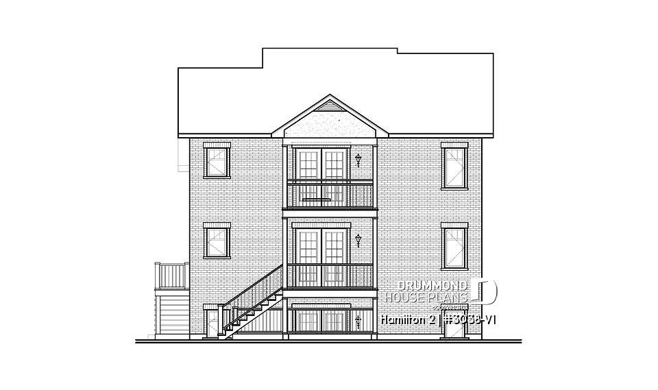 rear elevation - Hamilton 2