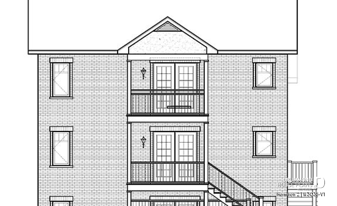 rear elevation - Hamilton 2