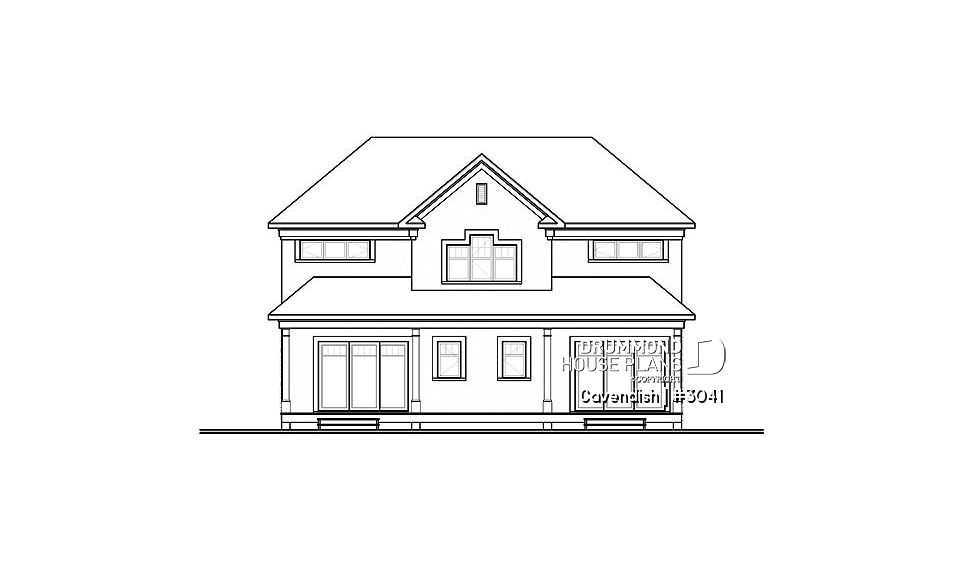 rear elevation - Cavendish