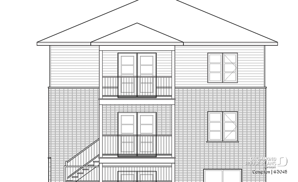 rear elevation - Compton