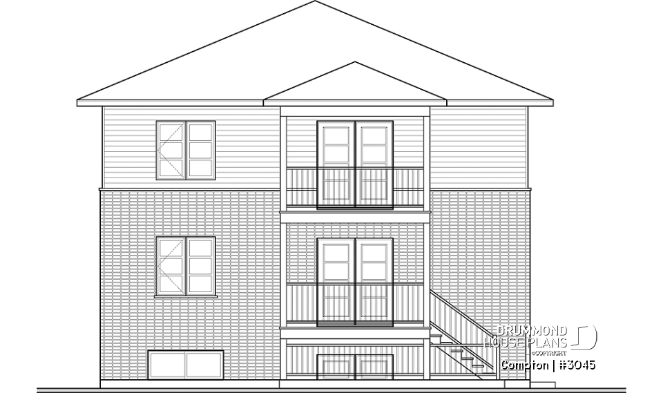rear elevation - Compton