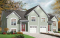 front - BASE MODEL - Duplex house plan with open floor plan concept, 3 bedrooms and garage for each unit - 