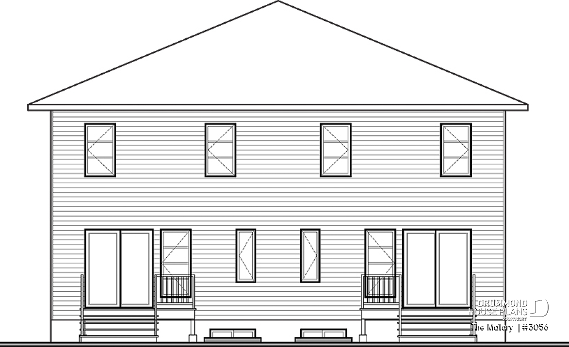 rear elevation - The Mallory 