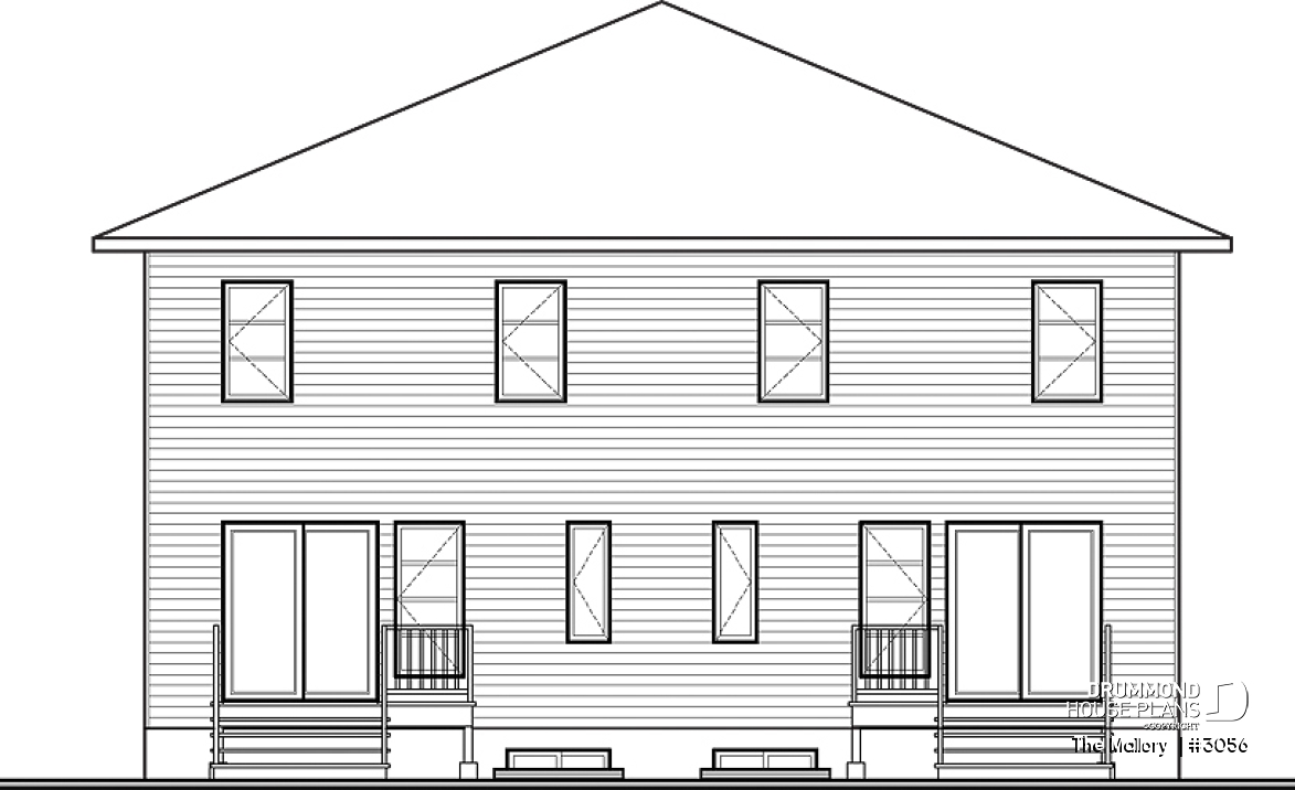 rear elevation - The Mallory 