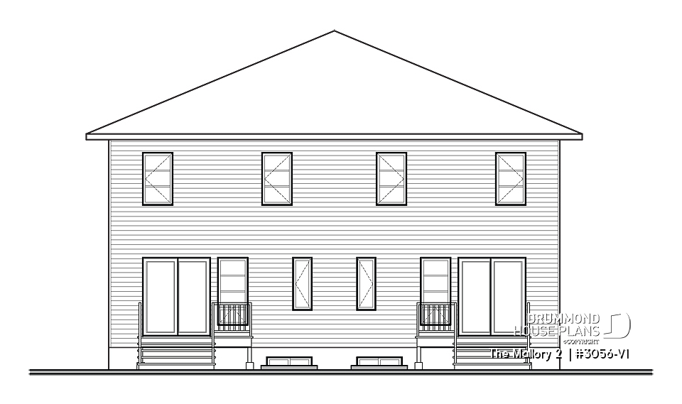 rear elevation - The Mallory 2 