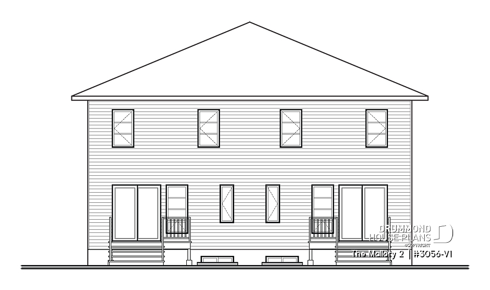 rear elevation - The Mallory 2 