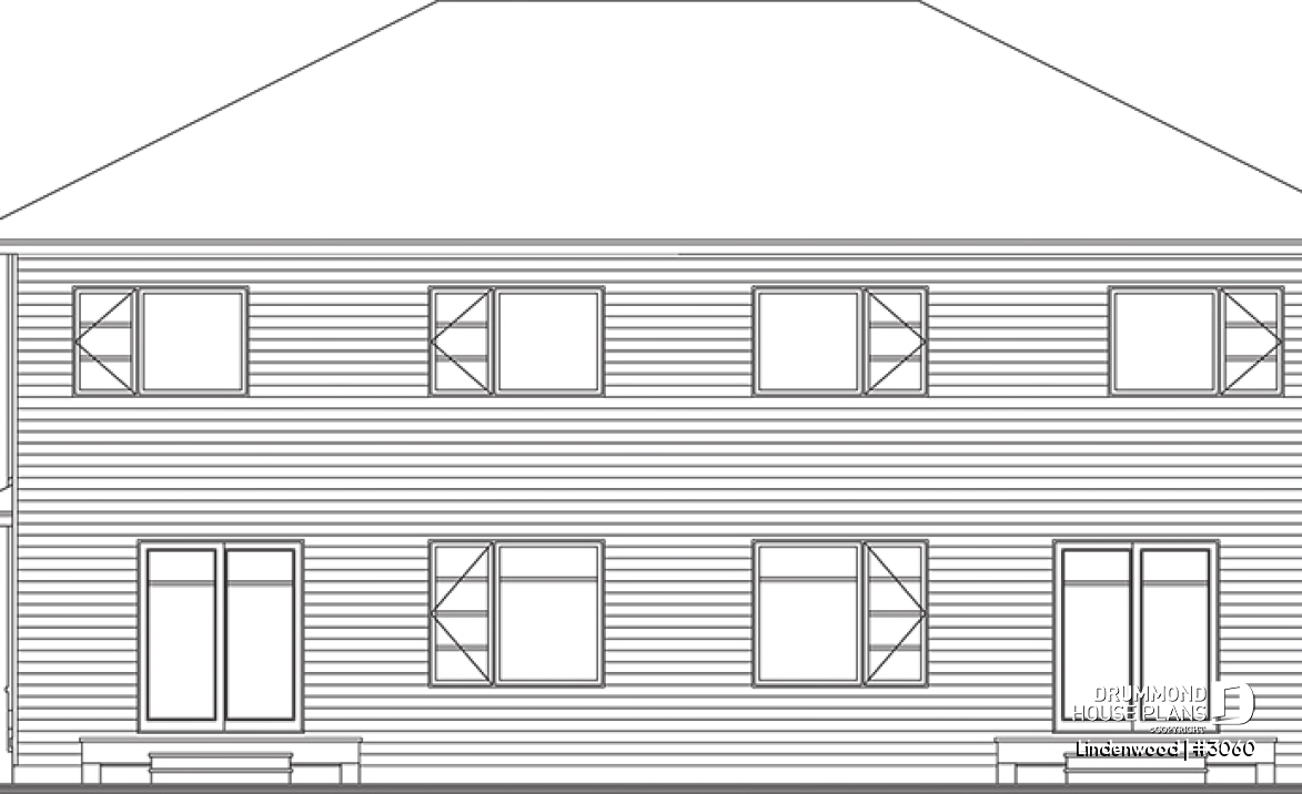 rear elevation - Lindenwood