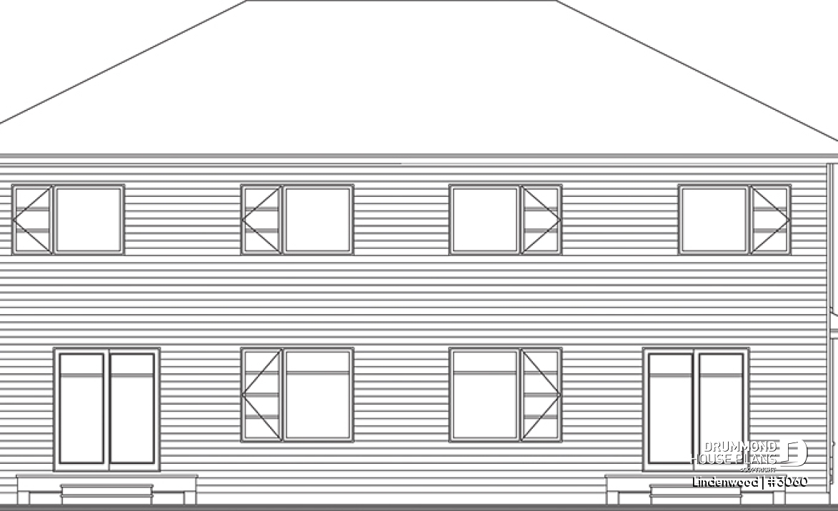 rear elevation - Lindenwood