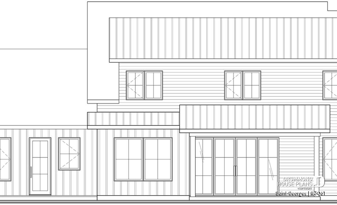 rear elevation - Saint-Georges